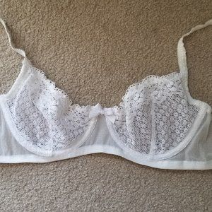 Eberjey white lace bra size 36B